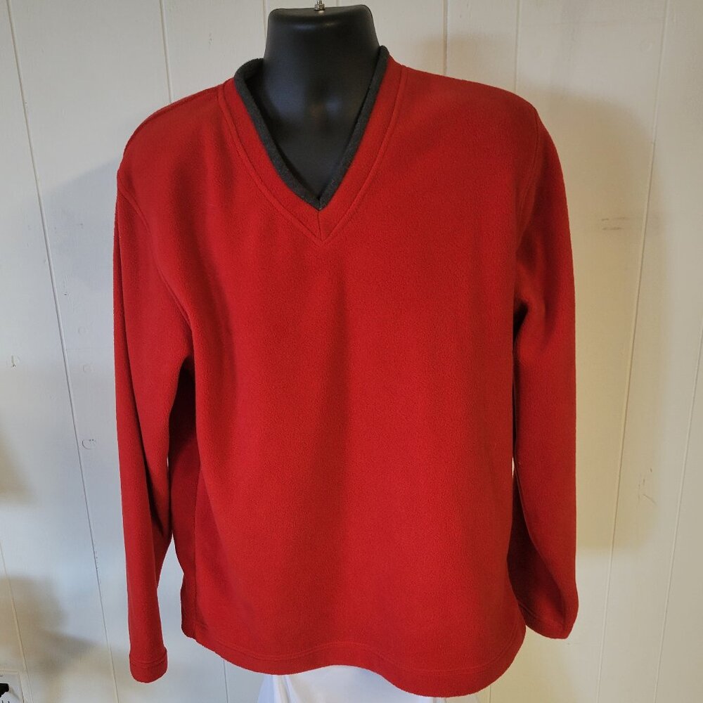 Men's Fleece V-Neck Pullover